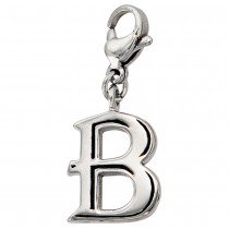Anhänger Charm Buchstabe B Edelstahl