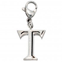 Anhänger Charm Buchstabe T Edelstahl