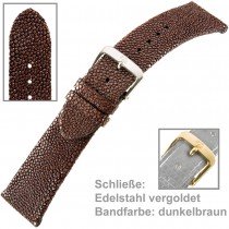 Uhrenarmband Ladies 16mm Perlrochen geschliffen