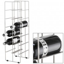 Weinregal PILARE Stahl matt vernickelt