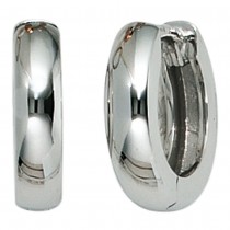 Creolen rund 585 Weißgold Ohrringe Goldohrringe Goldcreolen