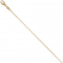 Weit-Ankerkette 585 Gelbgold 2mm 45cm Karabiner Gold Kette Halskette Goldkette