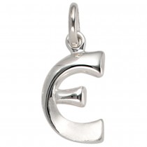 Anhänger Buchstabe E 925 Sterling Silber matt Buchstabenanhänger