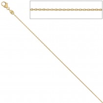 Ankerkette 585 Gelbgold diamantiert 0,6mm 45cm Gold Kette Halskette Goldkette