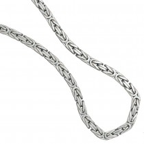 Königskette 925 Silber 7,2mm 60cm Karabiner Halskette Kette Silberkette