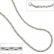 Halskette Kette 925 Sterling Silber rhodiniert 45cm Silberkette Karabiner