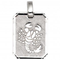 Anhänger Sternzeichen Skorpion 925 Sterling Silber matt Sternzeichenanhänger