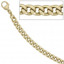 Collier Halskette Panzerkette 333 Gelbgold 5,3mm 50cm Gold Kette Goldkette