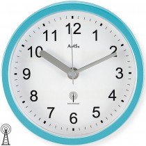 Wanduhr Tischuhr Badezimmeruhr Funk türkis wasserdicht