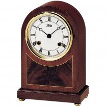 Tischuhr Stiluhr mechanisch Holz mahagoni furniert