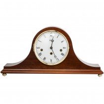 Tischuhr Kaminuhr mechanisch Holz nussbaum farben furniert