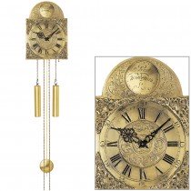 Wanduhr mit Pendel mechanisch Messing Altmessing Pendeluhr antik