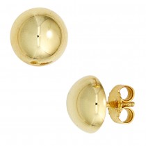 Ohrstecker Halbkugel 333 Gelbgold Ohrringe Goldohrstecker