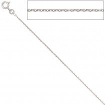 Ankerkette 585 Weißgold 1,3mm 36cm Gold Kette Halskette Weißgoldkette