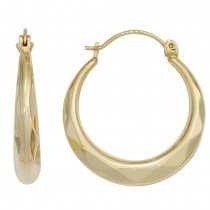 Creolen rund 585 Gelbgold Ohrringe Goldohrringe Goldcreolen