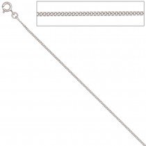 Panzerkette 333 Weißgold 1,3mm 42cm Gold Kette Halskette Weißgoldkette