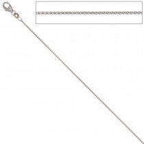 Zopfkette 333 Weißgold 1,0mm 45cm Gold Kette Halskette Weißgoldkette Karabiner