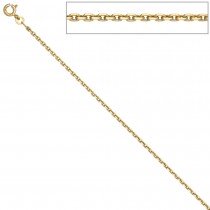 Ankerkette 333 Gelbgold 1,9mm 50cm Gold Kette Halskette Goldkette Federring