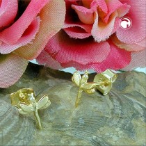 Stecker kleine Libelle glänzend 333 Gold
