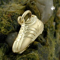 Anhänger Fußballschuh 333 Gelbgold