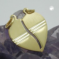 Anhänger Herz diamantiert 14K Gold