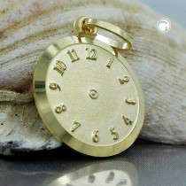 Anhänger Uhr GeburtsAnhänger 375 Gold