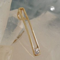 Anhänger Zirkonia 375 Gold