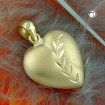 Anhänger Herz mit Schliff 375 Gold
