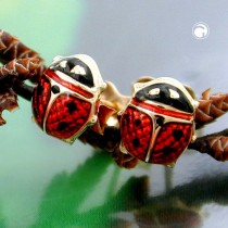 Ohrstecker Marienkäfer 375 Gold
