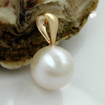 Anhänger Zuchtperle rund 375 Gold
