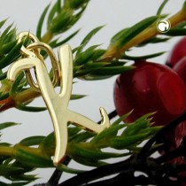 Anhänger Buchstabe K 333 Gelbgold