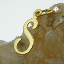 Anhänger Buchstabe S 333 Gelbgold