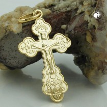 Anhänger Kreuz mit Jesus 375 Gold