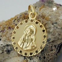 Anhänger Maria mit Jesuskind 375 Gold