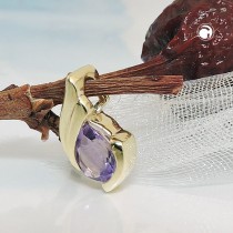 Anhänger Tropfen Amethyst 375 Gold