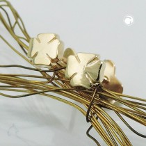 Ohrstecker Kleeblatt glänzend 375 Gold