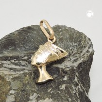 Anhänger Nofretete glänzend 375 Gelbgold