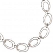 Halskette Kette 925 Sterling Silber rhodiniert 64cm Silberkette Karabiner