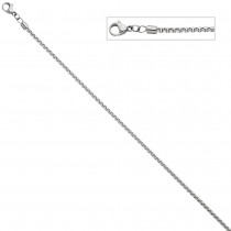 Venezianerkette rund Edelstahl 1,8mm 50cm Halskette Kette Karabiner