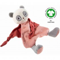 Frohnaturen Gots Panda Schmusetuch Cranberry