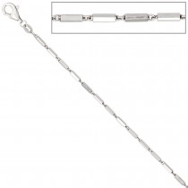 Gliederkette 925 Silber 1,4mm 42cm Halskette Kette Silberkette Karabiner