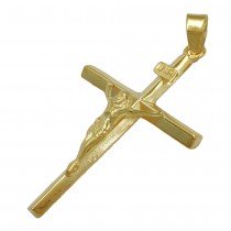 Anhänger Kreuz mit Jesus 375 Gold