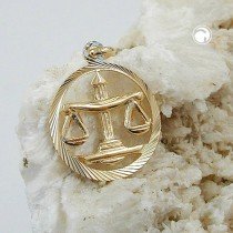Sternzeichen Anhänger Waage 375 Gold