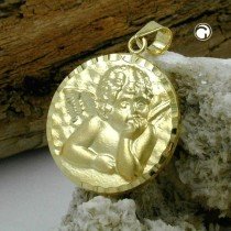 Anhänger mit Engelmotiv 585 Gold