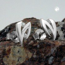 Ohrstecker Zirkonia 585 Weißgold