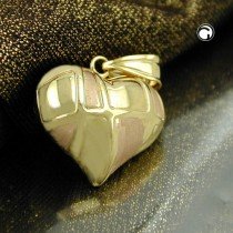 Anhänger Herz bicolor 375 Gold