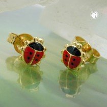 Ohrstecker Marienkäfer 375 Gold