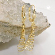 Ohrring Spirale glänzend 333 Gelbgold