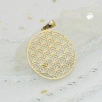 Anhänger Blume des Lebens 375 Gold
