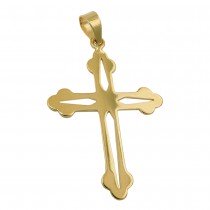 Anhänger Kreuz durchbrochen glänzend 375 Gold